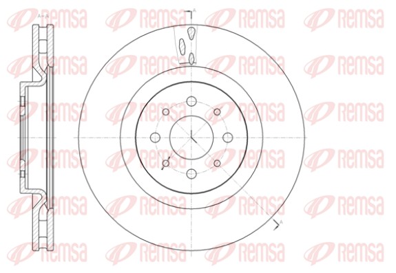 Disque de frein REMSA 61391.10