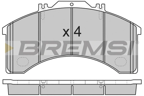 Kit de plaquettes de frein, frein à disque BREMSI BP7252