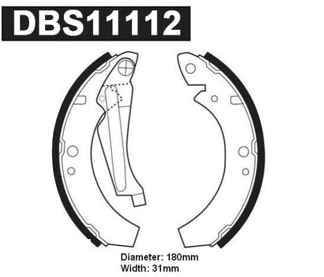Jeu de mâchoires de frein DANAHER DBS11112