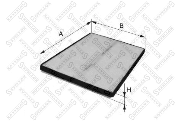 Filtre, air de l'habitacle STELLOX 71-10046-SX