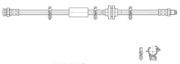 Flexible de frein CEF 517072