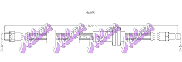 Flexible de frein KAWE H6091