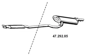 Silencieux arrière EBERSPÄCHER 47.292.85