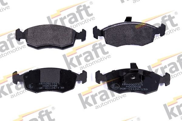 Kit de plaquettes de frein, frein à disque KRAFT AUTOMOTIVE 6003315