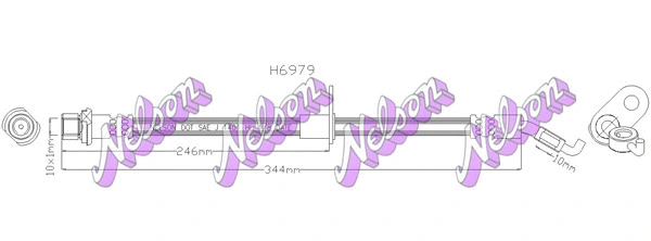 Flexible de frein KAWE H6979