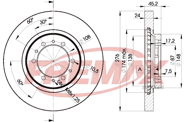 Disque de frein FREMAX BD-8716