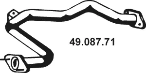 Tuyau d'échappement EBERSPÄCHER 49.087.71