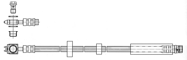 Flexible de frein CEF 512304