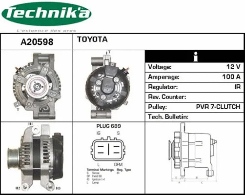 Alternateur Technika A20598