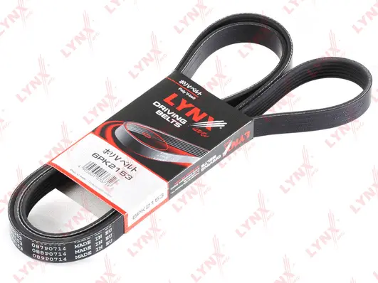 Courroie trapézoïdale à nervures LYNXAUTO 6PK2153