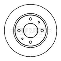 Disque de frein BORG & BECK BBD4991