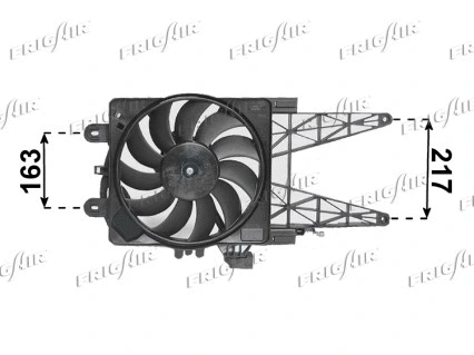 Ventilateur, refroidissement du moteur FRIGAIR 0504.2033