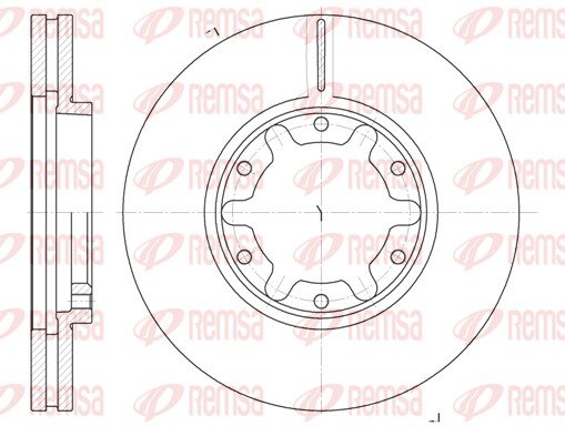 Disque de frein REMSA 6925.10