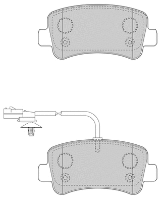 Kit de plaquettes de frein, frein à disque Omnicraft 2143239