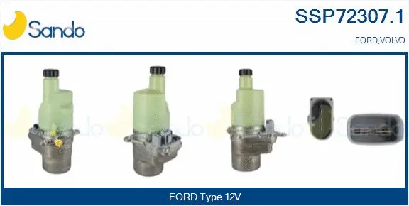 Pompe hydraulique, direction SANDO SSP72307.1