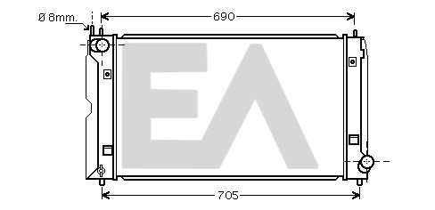 Radiateur, refroidissement du moteur EACLIMA 31R71311