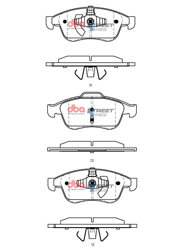 Kit de plaquettes de frein, frein à disque DBA Australia DB7988SS