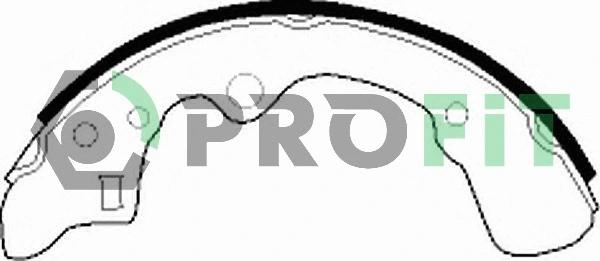 Jeu de mâchoires de frein PROFIT 5001-0276