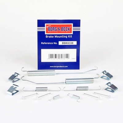 Kit d'accessoires, mâchoire de frein BORG & BECK BBK6338