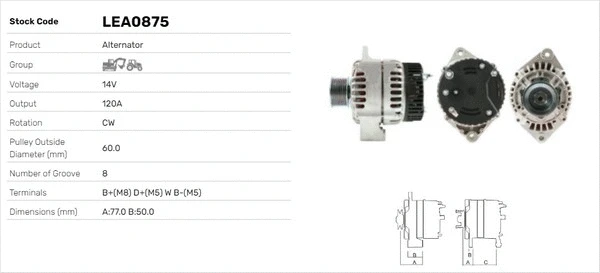Alternateur LUSA LEA0875