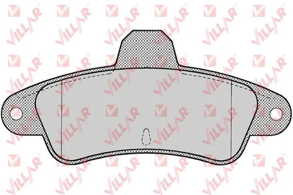 Kit de plaquettes de frein, frein à disque VILLAR 626.0714