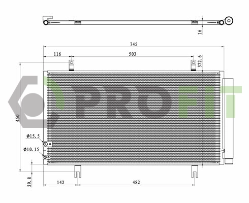 Condenseur, climatisation PROFIT 1770-0405