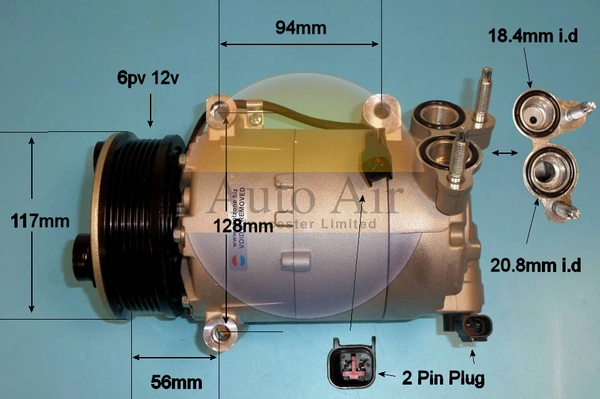 Compresseur, climatisation AUTO AIR GLOUCESTER 14-9670P