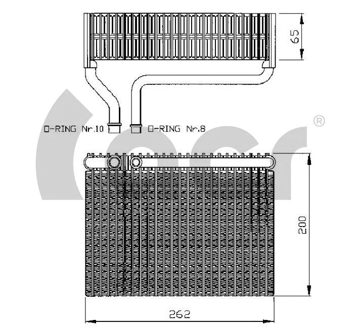 Évaporateur climatisation ACR 310155