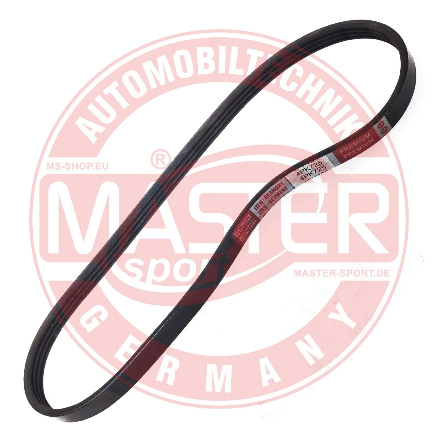 Courroie trapézoïdale à nervures MASTER-SPORT GERMANY 4PK720-PCS-MS