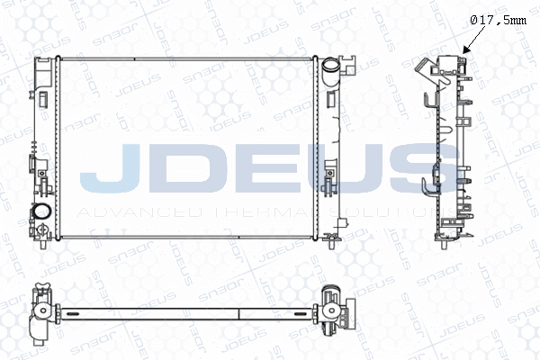Radiateur, refroidissement du moteur JDEUS M-0190880
