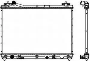 Radiateur, refroidissement du moteur SAKURA Automotive 3431-8501