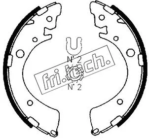 Jeu de mâchoires de frein fri.tech. 1044.013