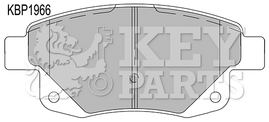 Kit de plaquettes de frein, frein à disque KEY PARTS KBP1966