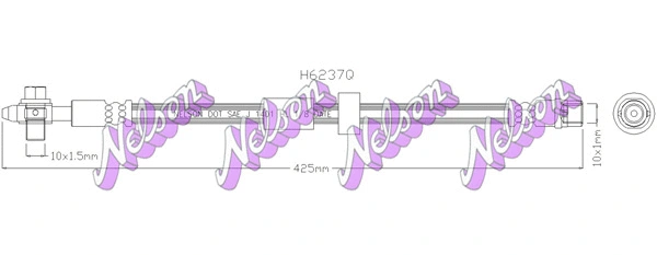 Flexible de frein KAWE H6237Q