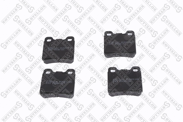 Kit de plaquettes de frein, frein à disque STELLOX 293 000B-SX