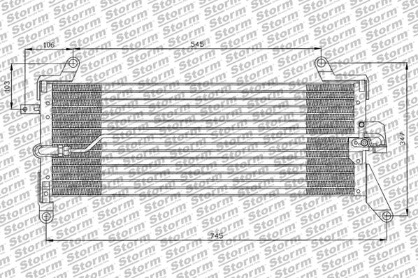Condenseur, climatisation STORM QUALITY PARTS 44008