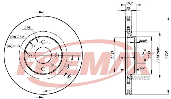 Disque de frein FREMAX BD-7947