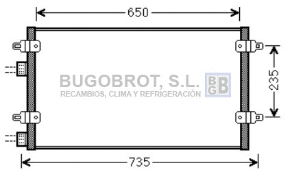 Condenseur, climatisation BUGOBROT 62-LC5094