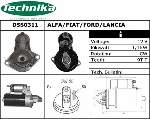 Démarreur Technika DSS0311