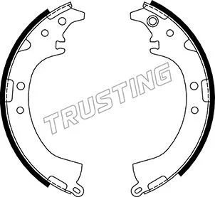 Jeu de mâchoires de frein TRUSTING 115.299