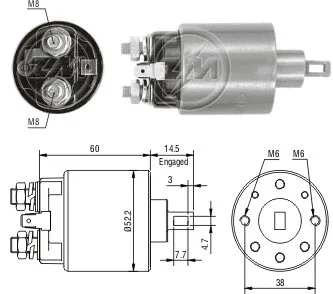 Contacteur, démarreur ZM ZM 710