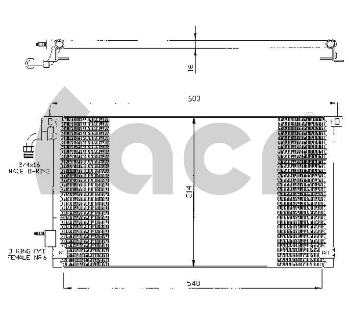 Condenseur, climatisation ACR 300358