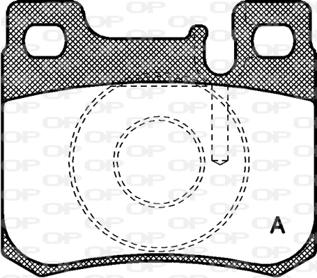 Kit de plaquettes de frein, frein à disque OPEN PARTS BPA0157.20