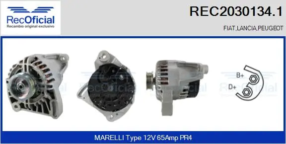 Alternateur RECOFICIAL REC2030134.1