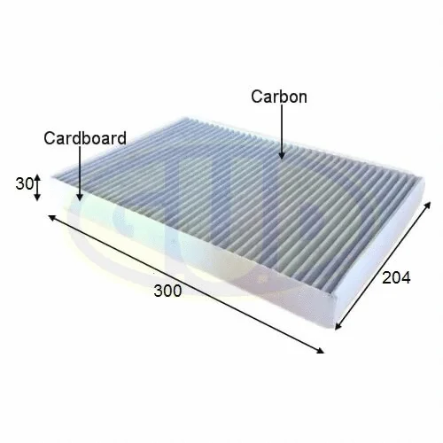 Filtre, air de l'habitacle G.U.D. GCF3037C