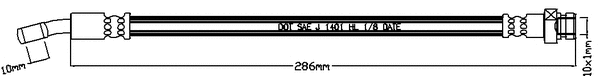 Flexible de frein JURATEK JBH1216L