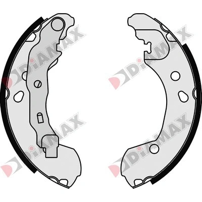 Jeu de mâchoires de frein DIAMAX N01047