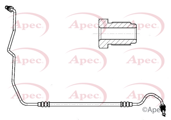 Flexible de frein APEC HOS4329