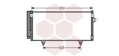 Condenseur, climatisation VAN WEZEL 51005077