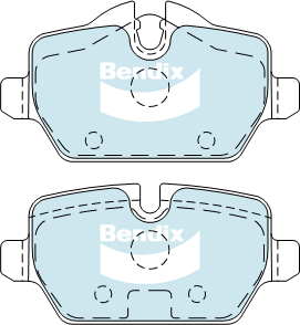 Kit de plaquettes de frein, frein à disque BENDIX-SEA DB1783 EURO+